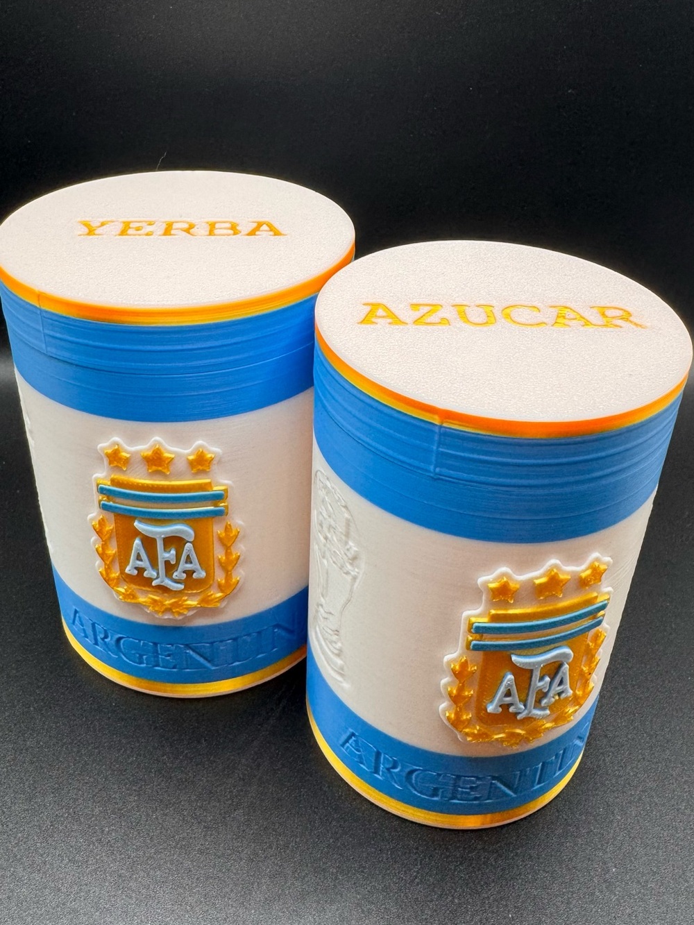 Argentina AFA Canister Set - Blue, White, Gold